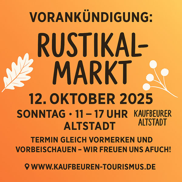 Rustikal-Markt-Kaufbeuren-2025 Künstlermarkt Kaufbeuren